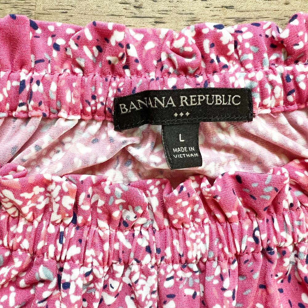 Banana Republic Factory Floral Flounce Tank Dress - Large - Picture 4 of 5